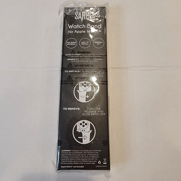 Sarina Black Label Nordstrom Genuine Leather Apple Watch Band Series 1,2,3,4,5 - Picture 6 of 8